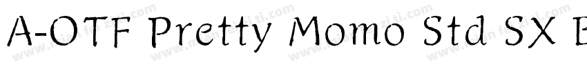 A-OTF Pretty Momo Std SX Bold字体转换